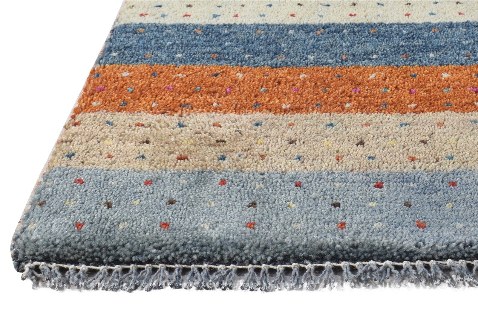 Hand Knotted Multi Color Wool Rug 1X2 Tribal Gabbeh Southwestern Small Carpet   7864505401493