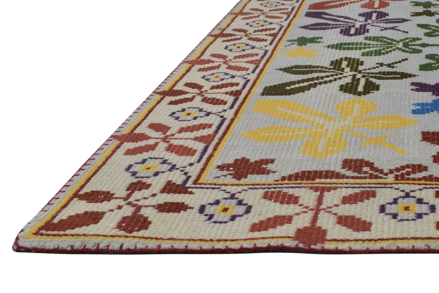 Hand Knotted Multi Color Wool Rug 4X6 Modern French Oriental Room Size Carpet   7864873812117