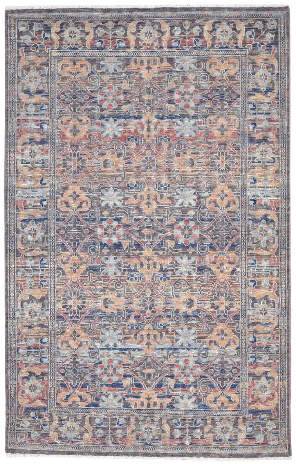 Hand Knotted Multi Color Wool Rug 5X8 Persian Bokhara Oriental Room Size Carpet   7864798544021