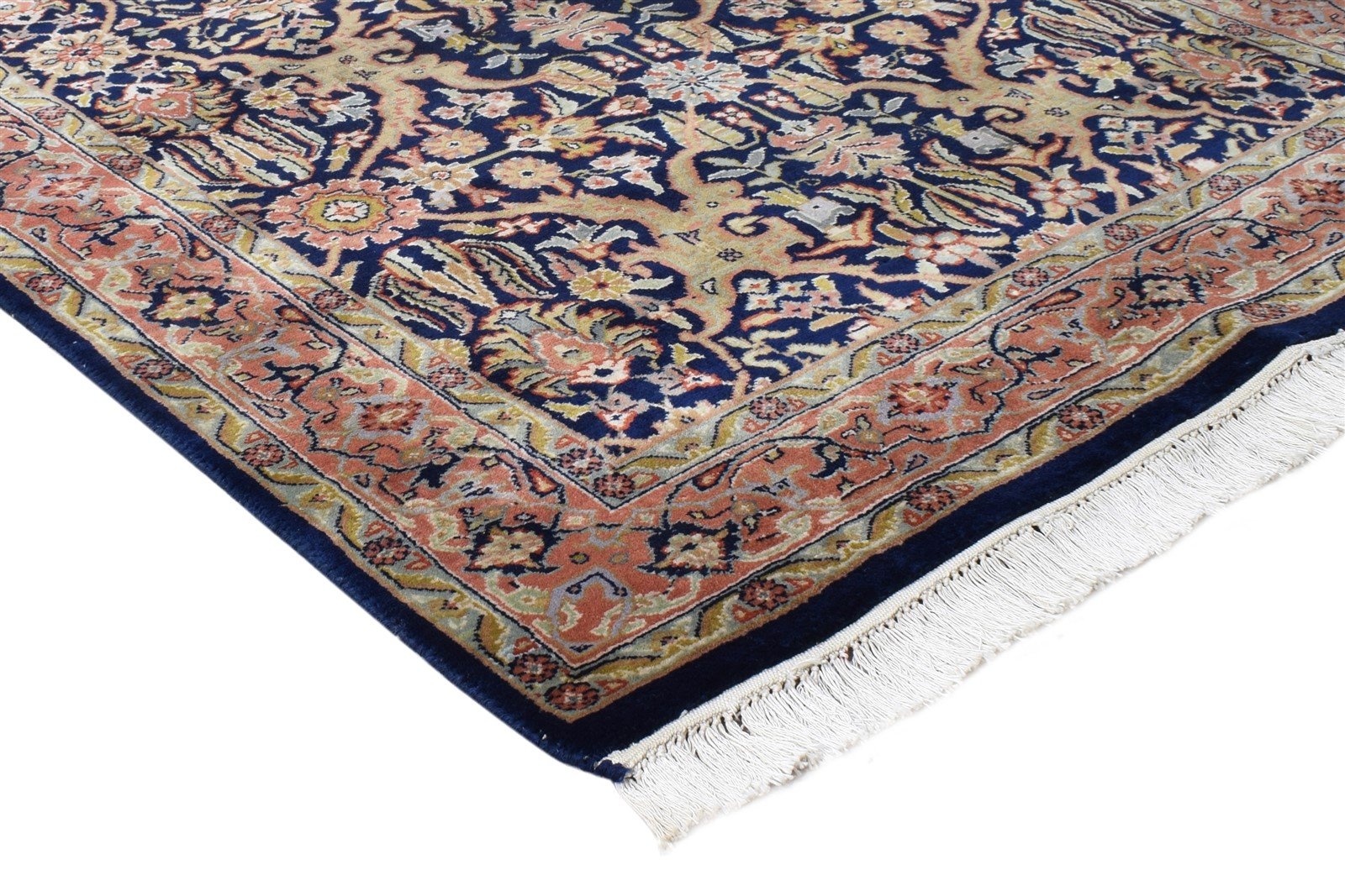Hand Knotted Navy Blue Wool Rug 3' X 6' Persian Bijar Oriental Room Size Carpet   7864676319381