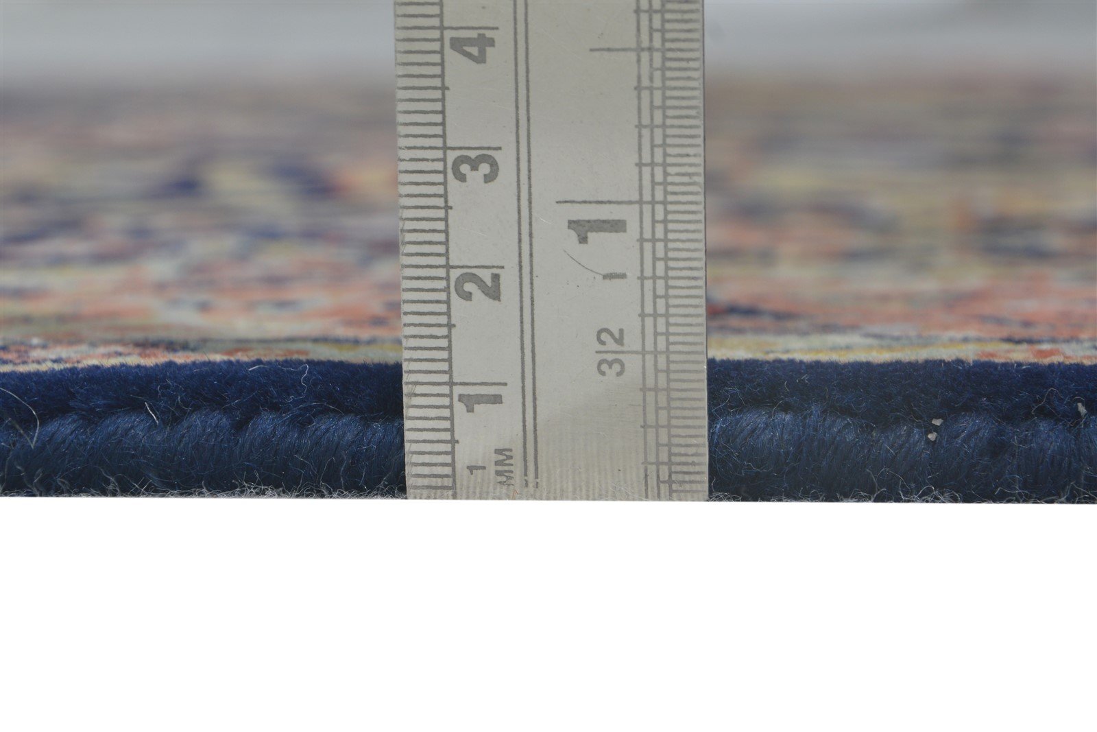 Hand Knotted Navy Blue Wool Rug 3' X 6' Persian Bijar Oriental Room Size Carpet   7864676319381