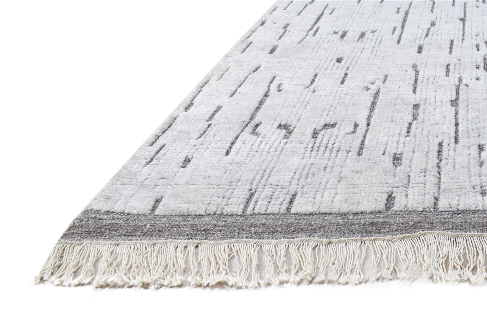 Hand Knotted Off-White Wool Rug 5X8 Modern Scandinavian Abstract Room Size   7865011437717