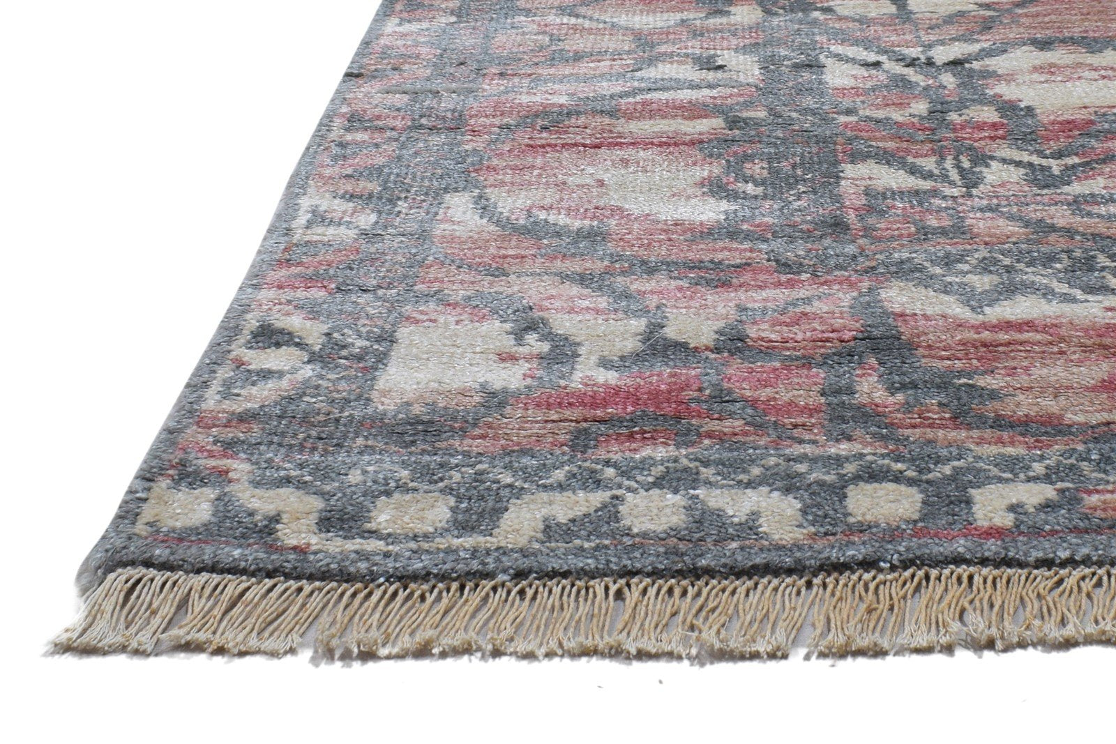 Hand Knotted Pink Silk Rug 8' X 10' Persian Moroccan Oriental Large Carpet   7864102748309