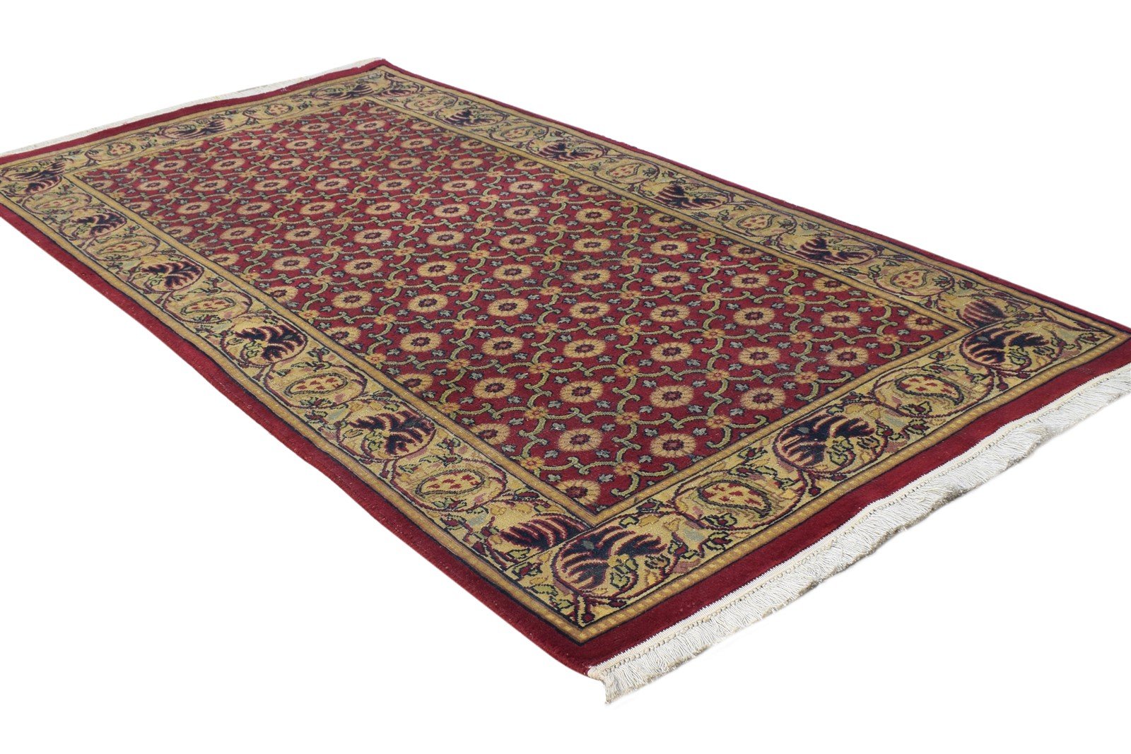 Hand Knotted Red Wool Rug 2'6 X 5' Persian Bijar Oriental Small Carpet   7864676188309