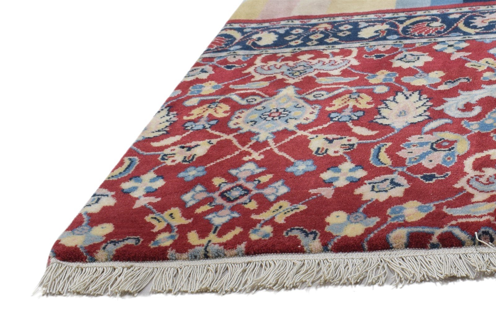 Hand Knotted Red Wool Rug 2' X 3' Persian Kashan Oriental Small Carpet   7864333435029
