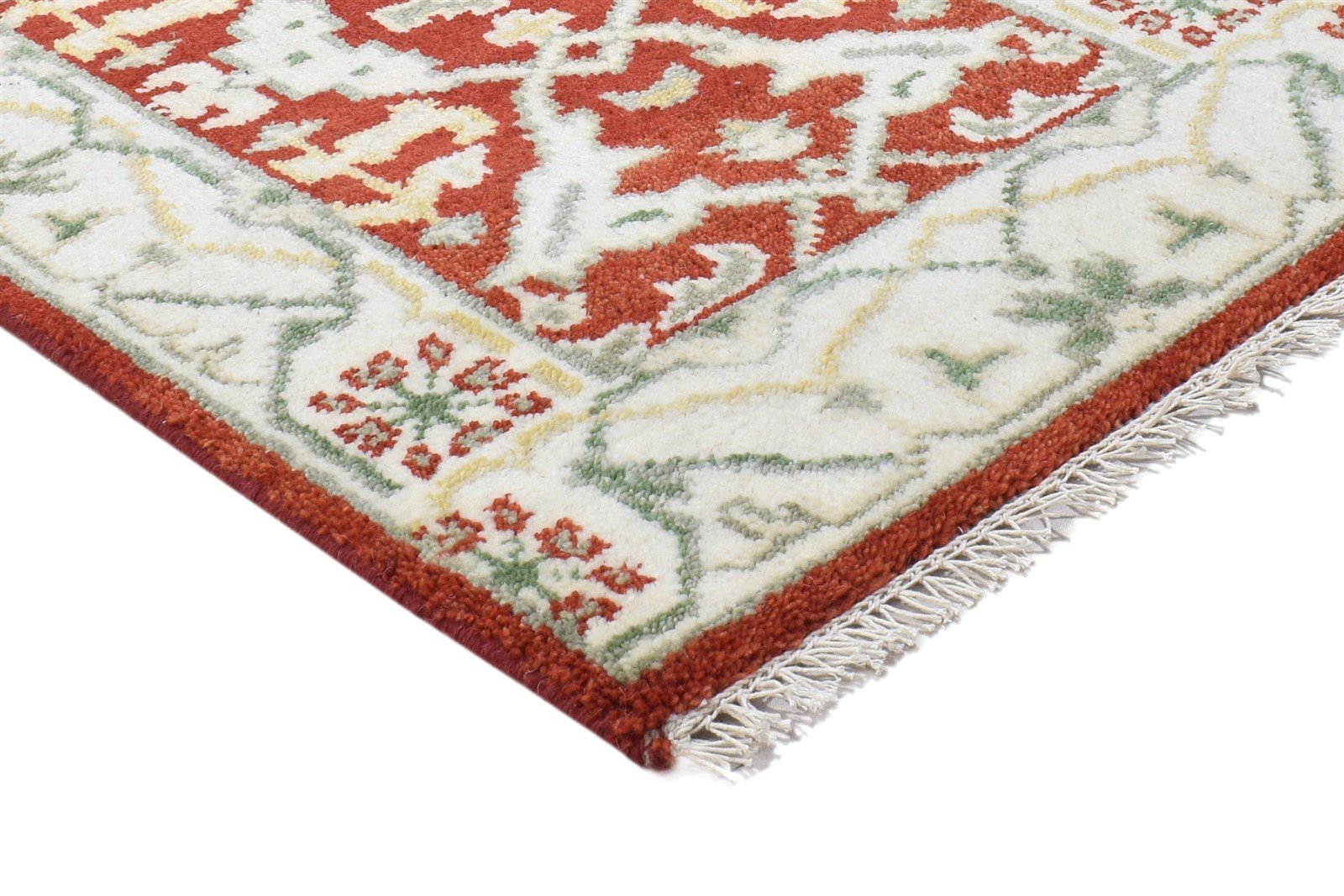 Hand Knotted Red Wool Rug 2' X 3' Persian Oushak Oriental Small Carpet   7864191549589