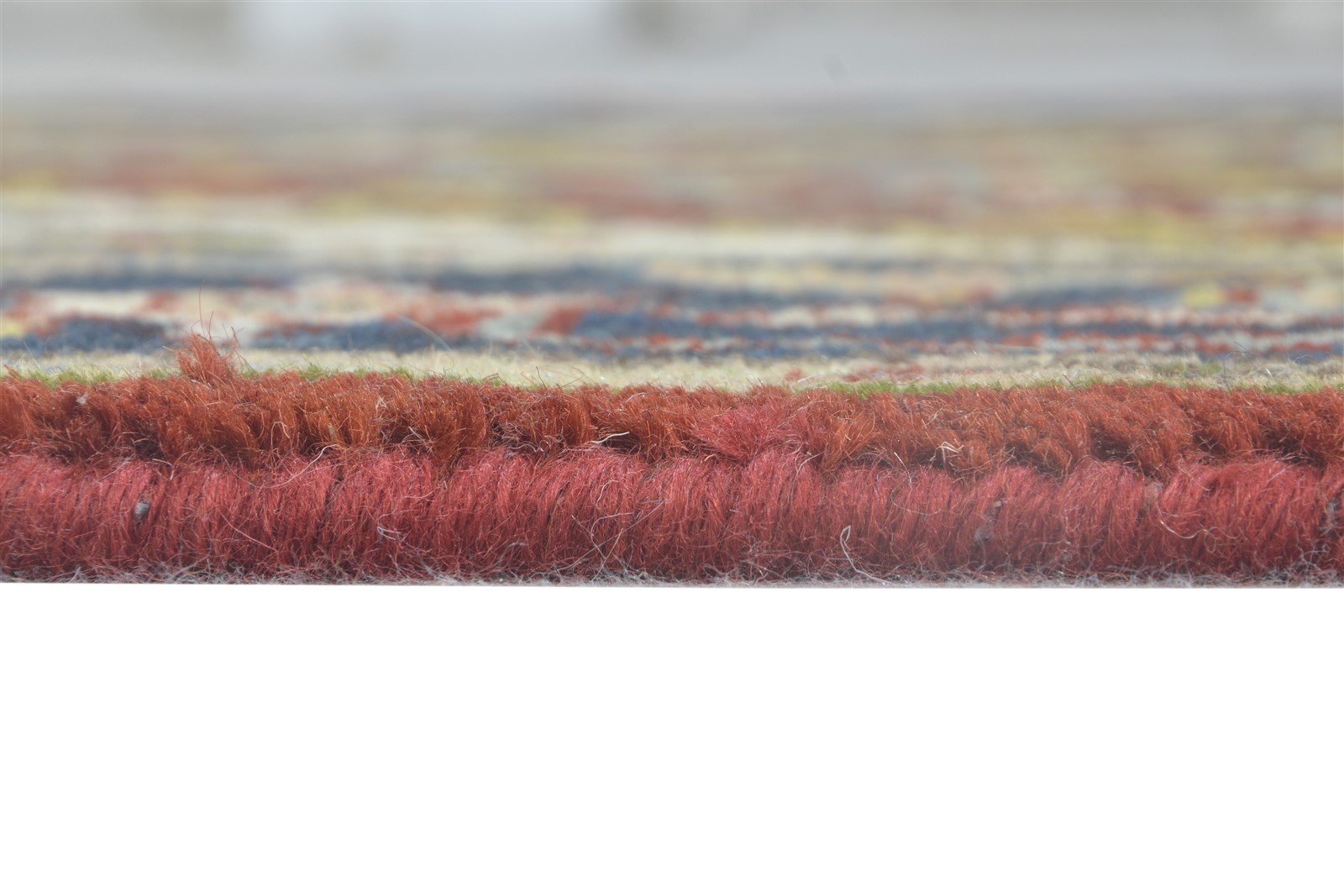 Hand Knotted Red Wool Rug 3' X 5' Persien Heriz-Indian Oriental Room Size Carpet   7865092636821