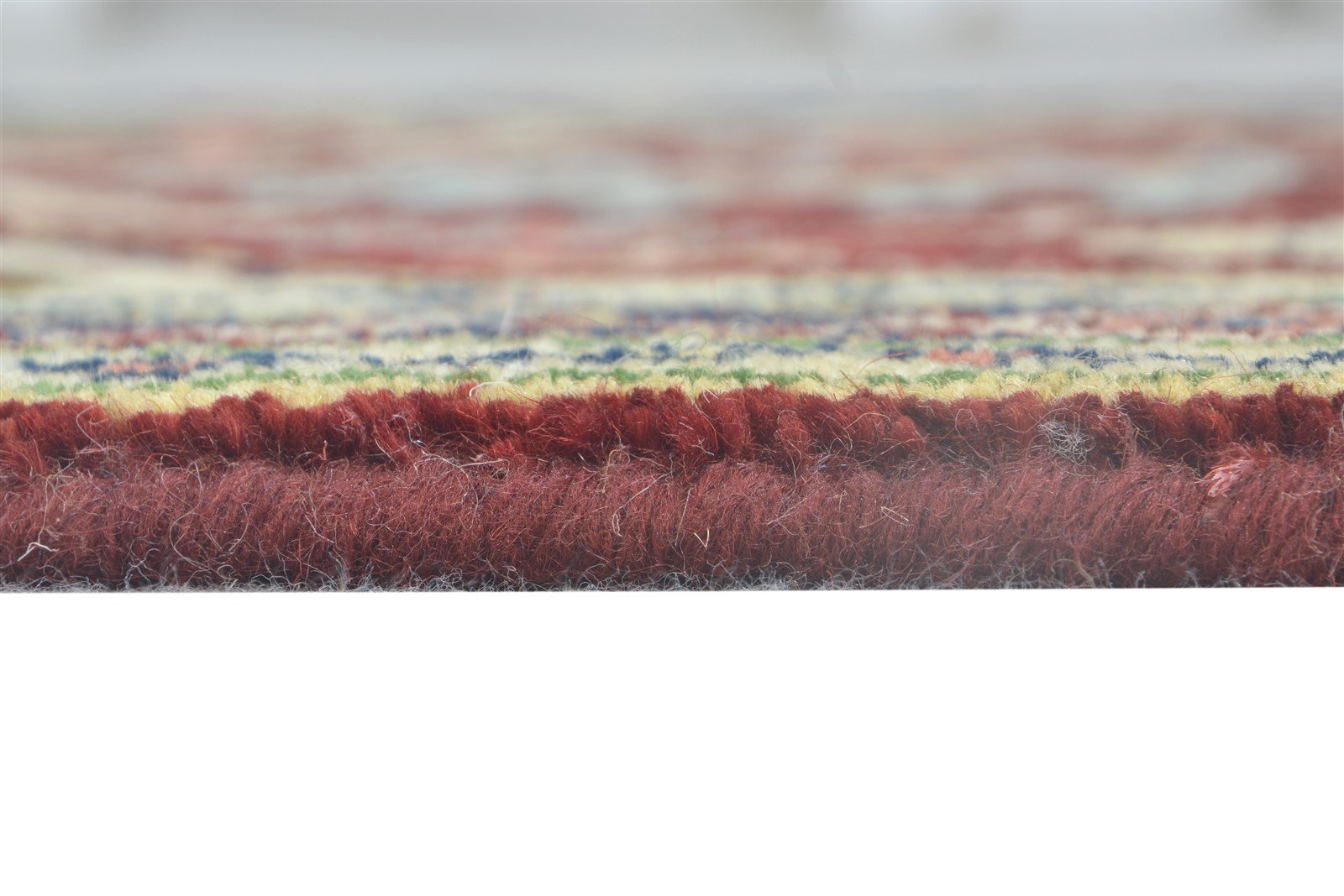 Hand Knotted Red Wool Rug 3' X 5' Persien Heriz-Indian Oriental Small Carpet   7865093390485