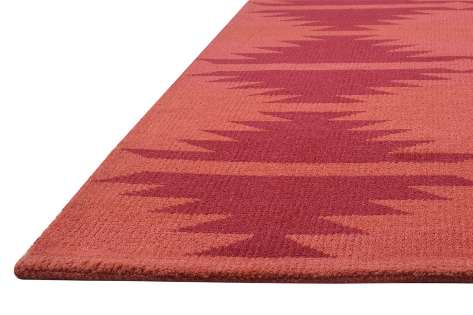 Hand Knotted Red Wool Rug 5' X 7' Persian Southwestern Tribal Room Size Carpet   7864411553941