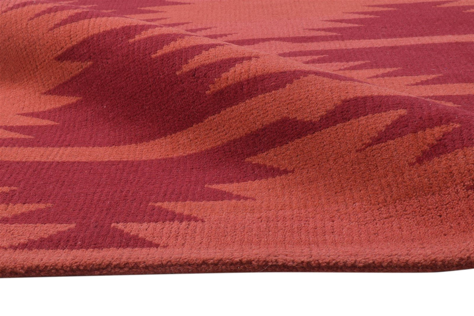 Hand Knotted Red Wool Rug 5' X 7' Persian Southwestern Tribal Room Size Carpet   7864411553941