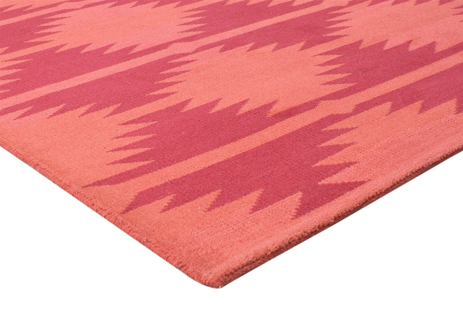 Hand Knotted Red Wool Rug 5' X 7' Persian Southwestern Tribal Room Size Carpet   7864411553941