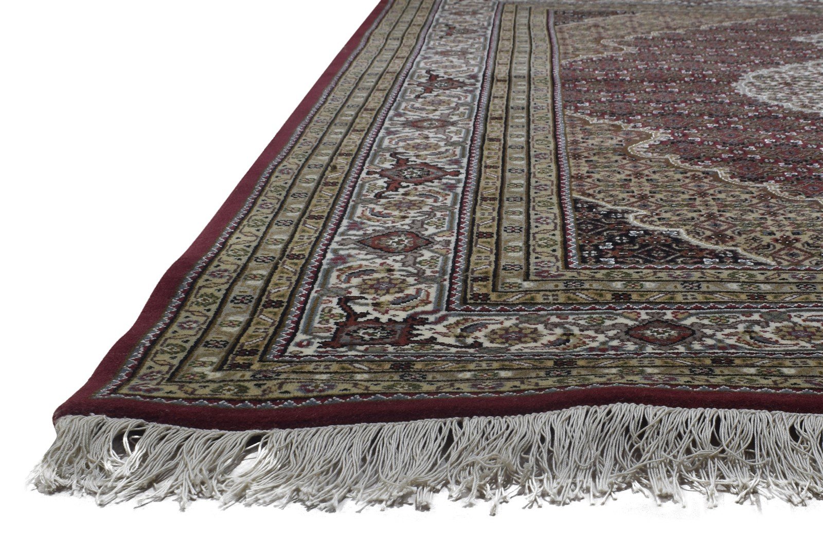 Hand Knotted Red Wool Rug 6' X 8' Persian Bijar Oriental Large Carpet   7864346837141