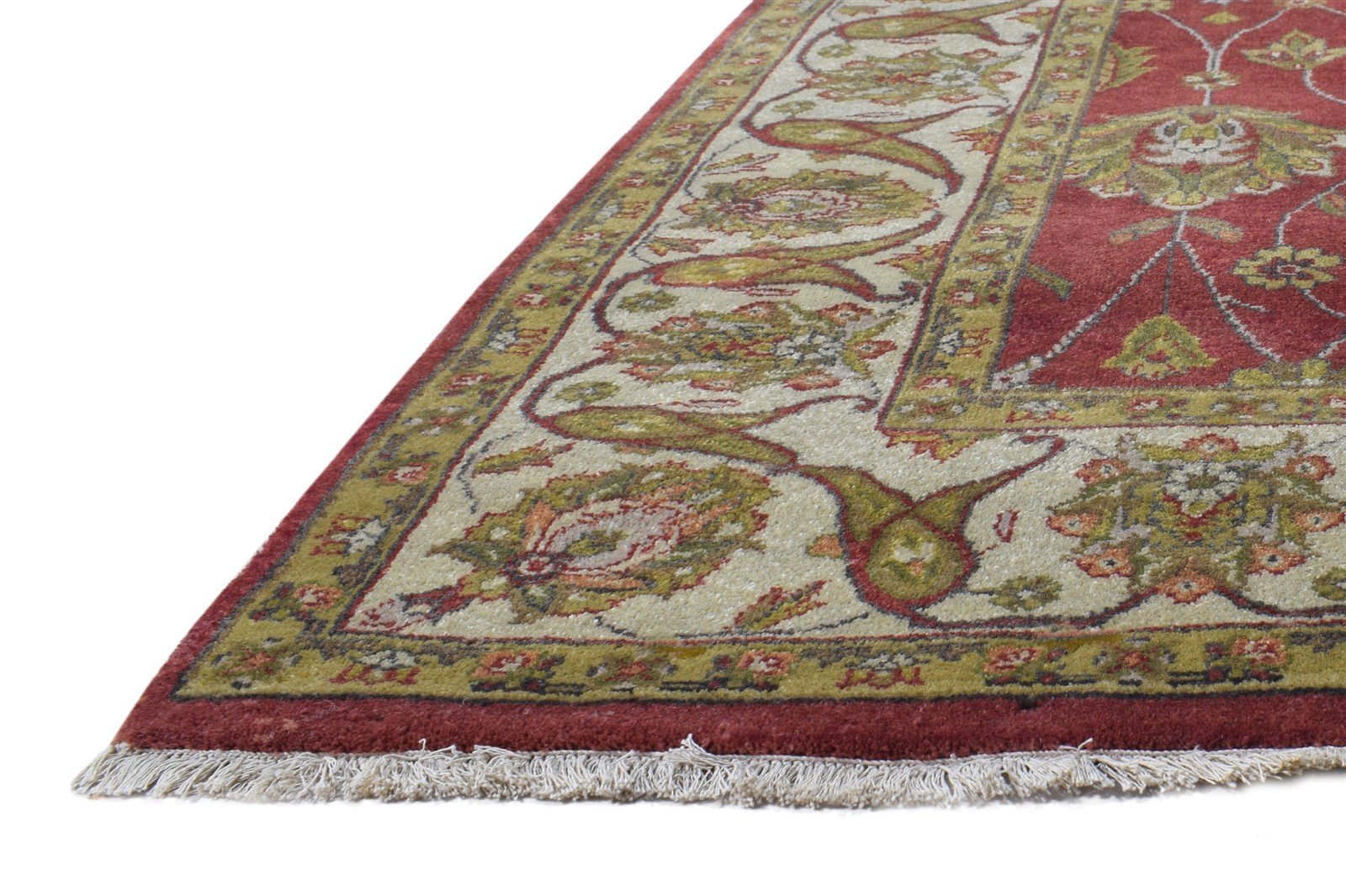 Hand Knotted Red Wool Rug 6' X 9' Persian Kashan Oriental Large Carpet   7865000099989