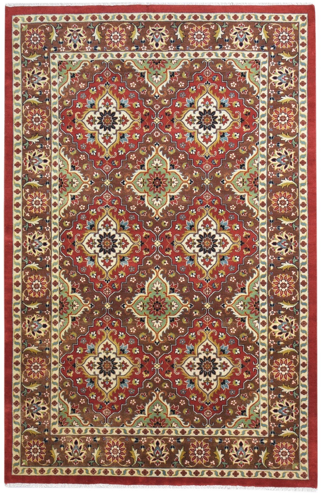 Hand Knotted Red Wool Rug 6' X 9' Persian Kazak Oriental Room Size Carpet   7865145852053