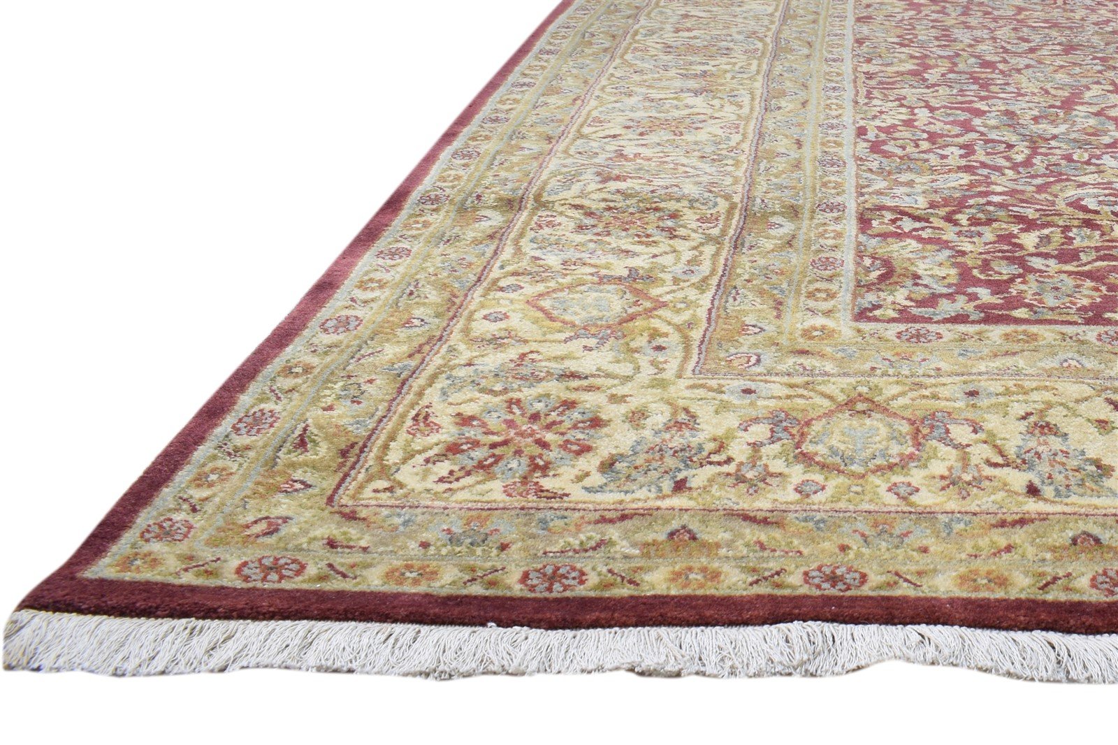 Hand Knotted Red Wool Rug 8' X 10' Persian Kashan Oriental Large Carpet   7860695466133