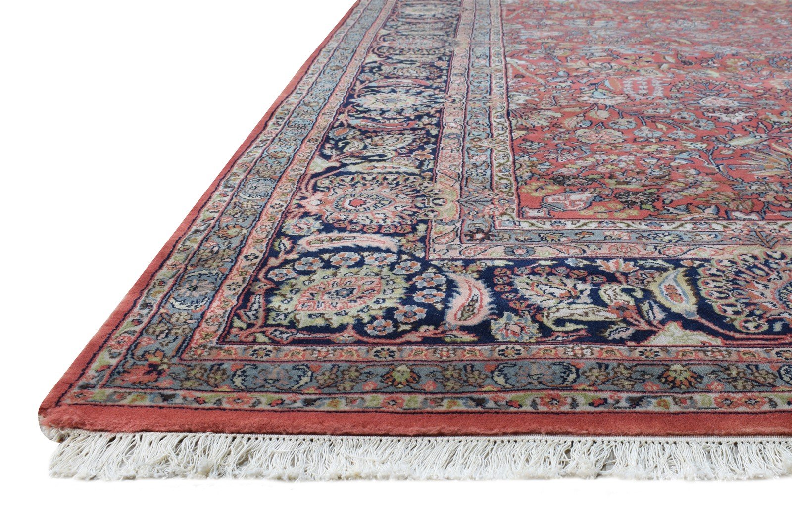 Hand Knotted Red Wool Rug 8' X 12' Persian Kashan Oriental Large Carpet   7864677138581