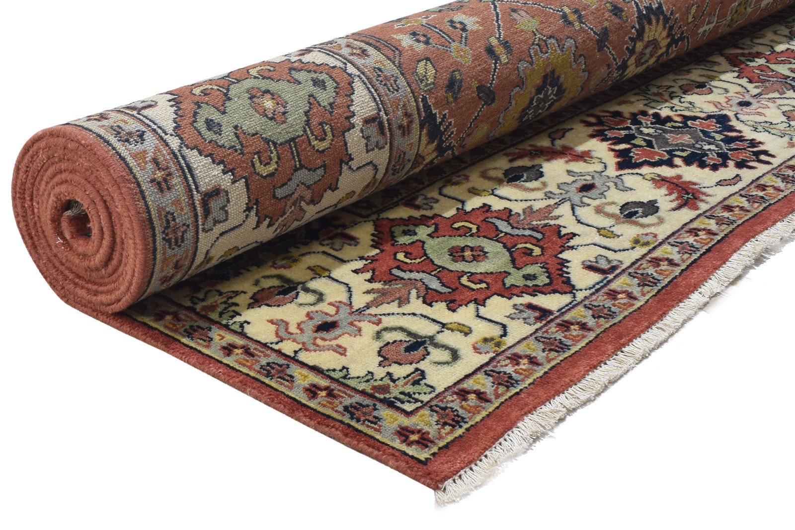 Hand Knotted Red Wool Rug 8' X 12' Persian Kashan Oriental Large Carpet   7864202854549