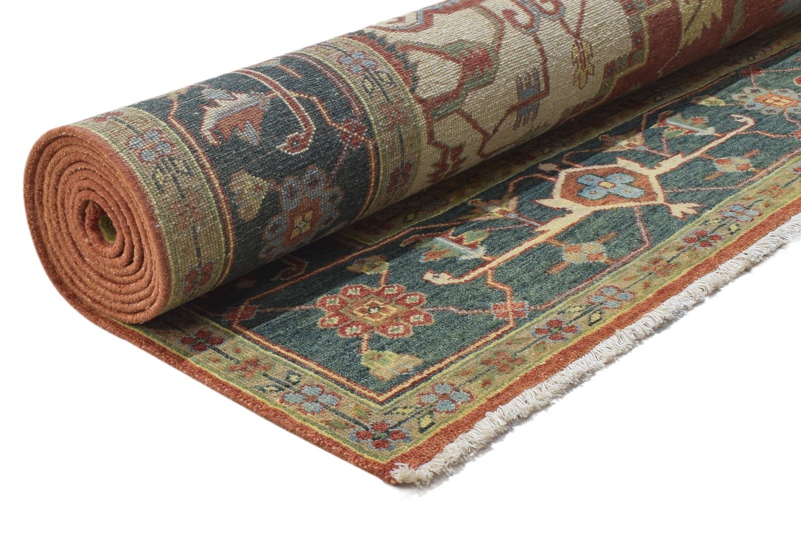 Hand Knotted Red Wool Rug 9' X 12' Persian Serapi Oriental Large Carpet   7864200691861