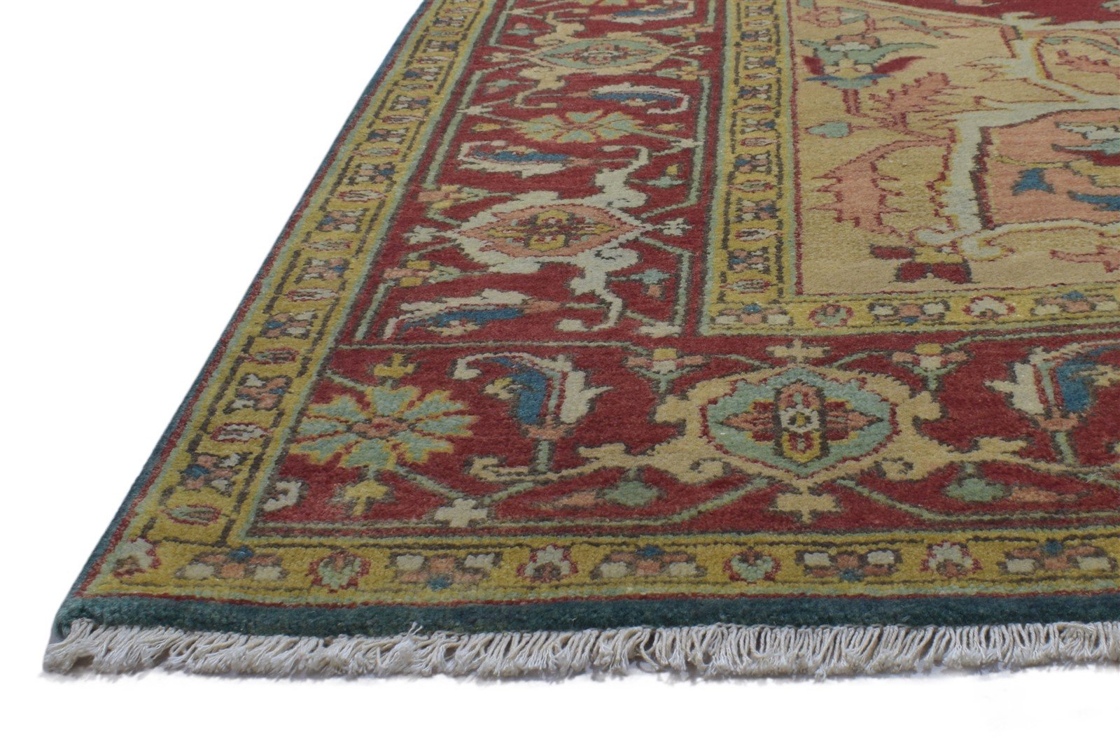 Hand Knotted Red Wool Rug 9' X 12' Persian Serapi Oriental Large Carpet   7864195088533