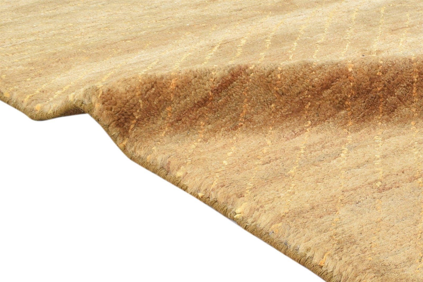 Hand Knotted Rust Jute Rug 5X7 Modern Scandinavian Geometric Room Size Carpet   7864408211605