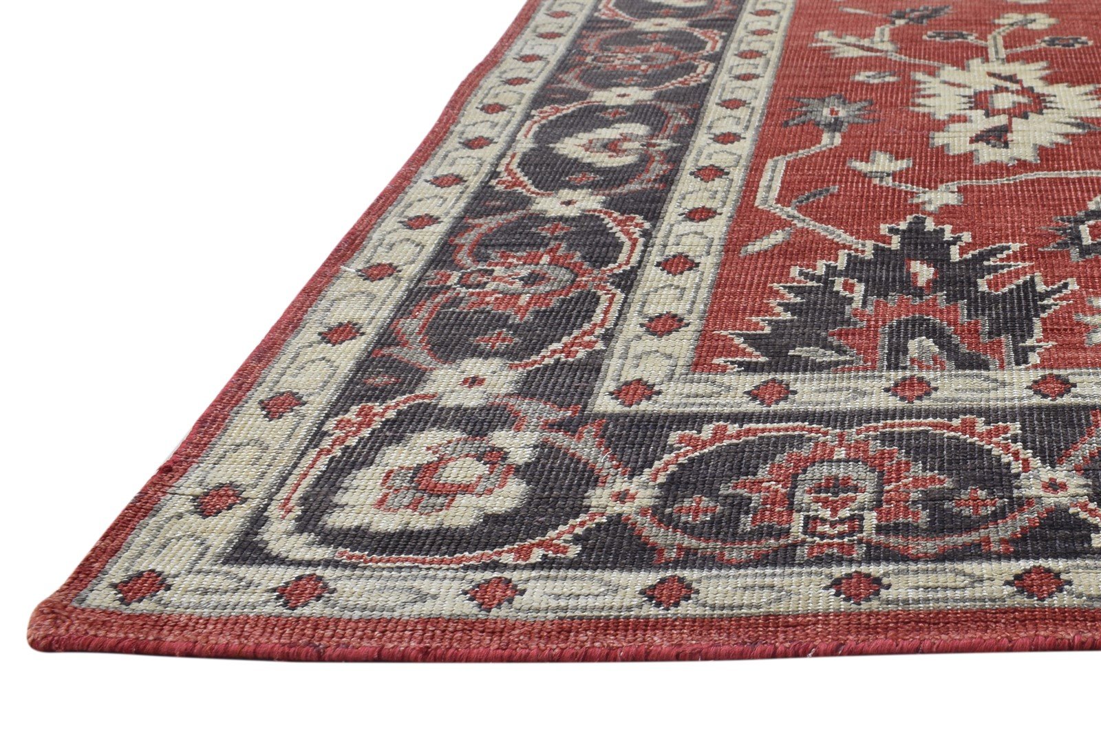 Hand Knotted Rust Silk Rug 6' X 8' Persian Oushak Oriental Room Size Carpet   7864797921429