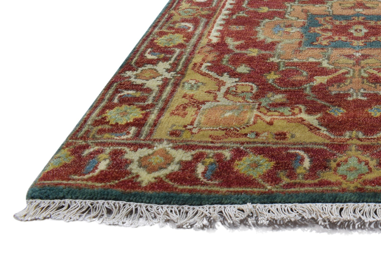 Hand Knotted Rust Wool Rug 2'6 X 12' Persian Kazak Oriental Small Runner   7864997675157