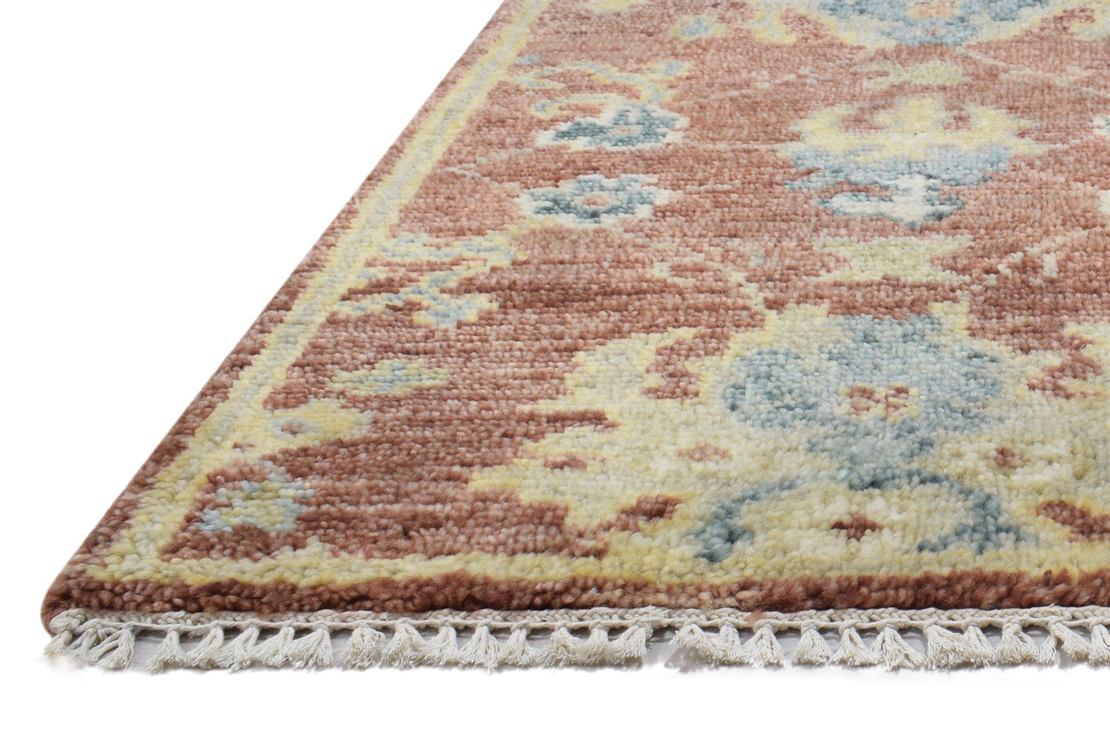 Hand Knotted Rust Wool Rug 2' X 3' Persien Oushak Oriental Small Carpet   7864327045269