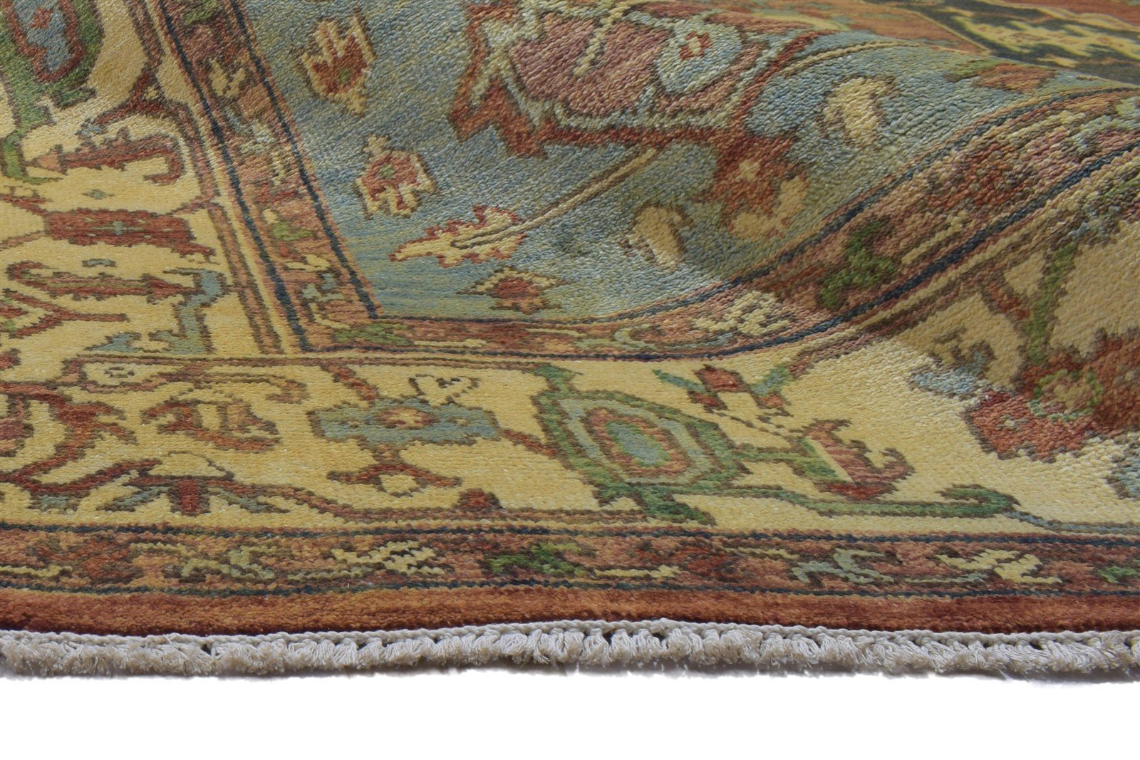 Hand Knotted Rust Wool Rug 8' X 10' Persian Serapi Oriental Large Carpet   7864195973269