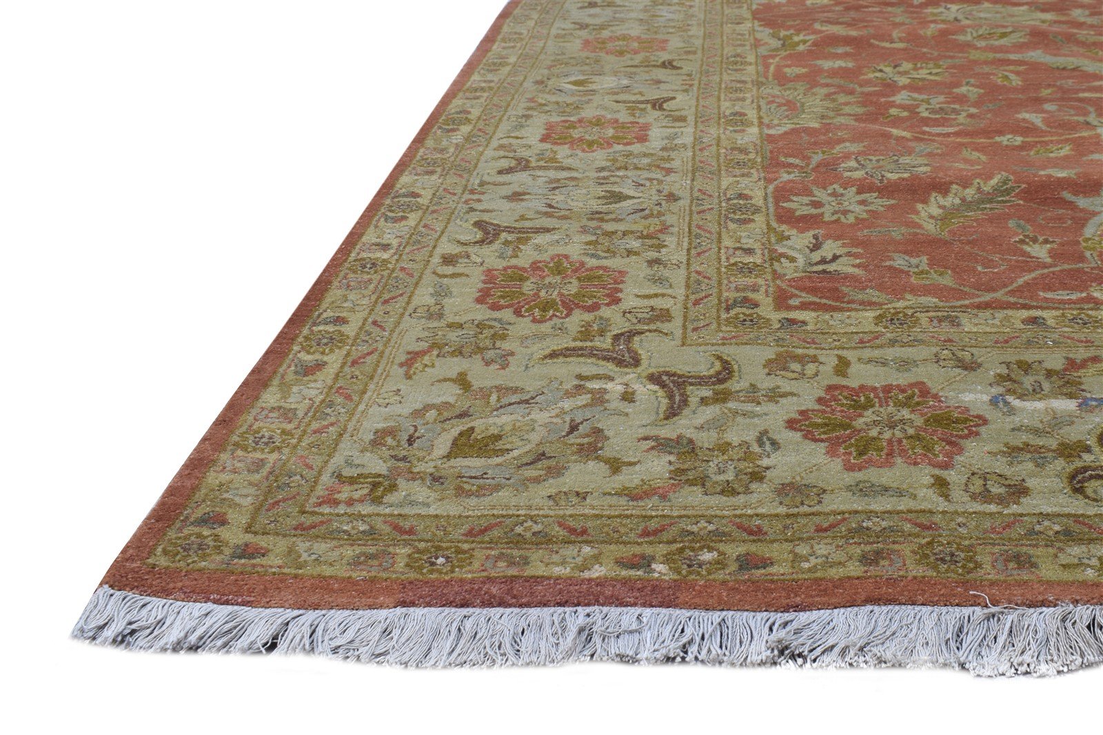 Hand Knotted Rust Wool Rug 8' X 10' Persian Tabriz Oriental Large Carpet   7864654889109