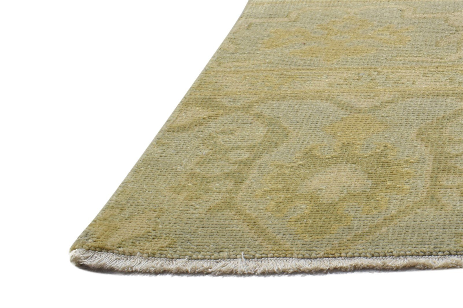Hand Knotted Sage Wool Rug 2' X 2' Persian Oushak Oriental Small Carpet   7864121065621