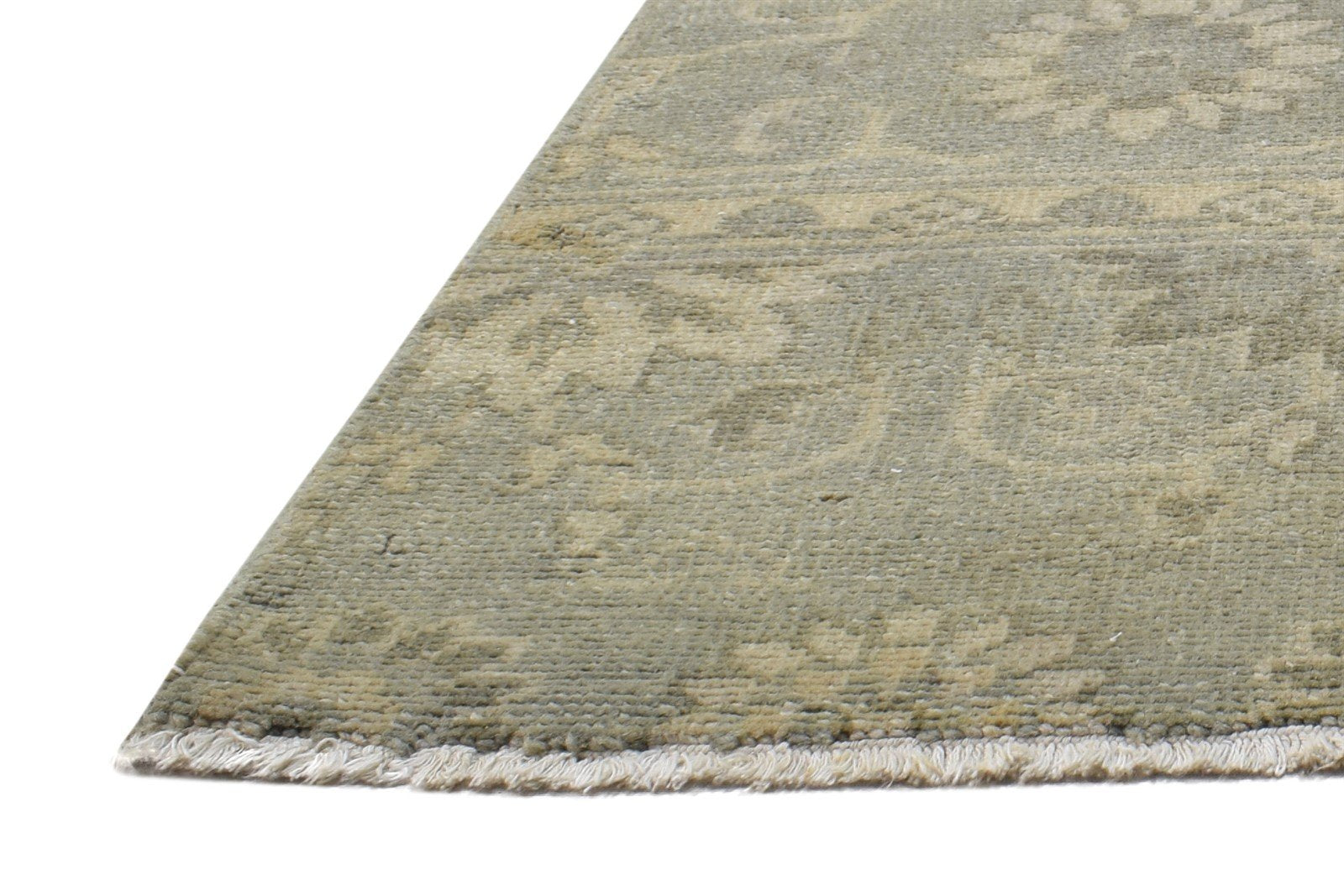 Hand Knotted Sage Wool Rug 2' X 2' Persian Oushak Oriental Small Carpet   7864122015893