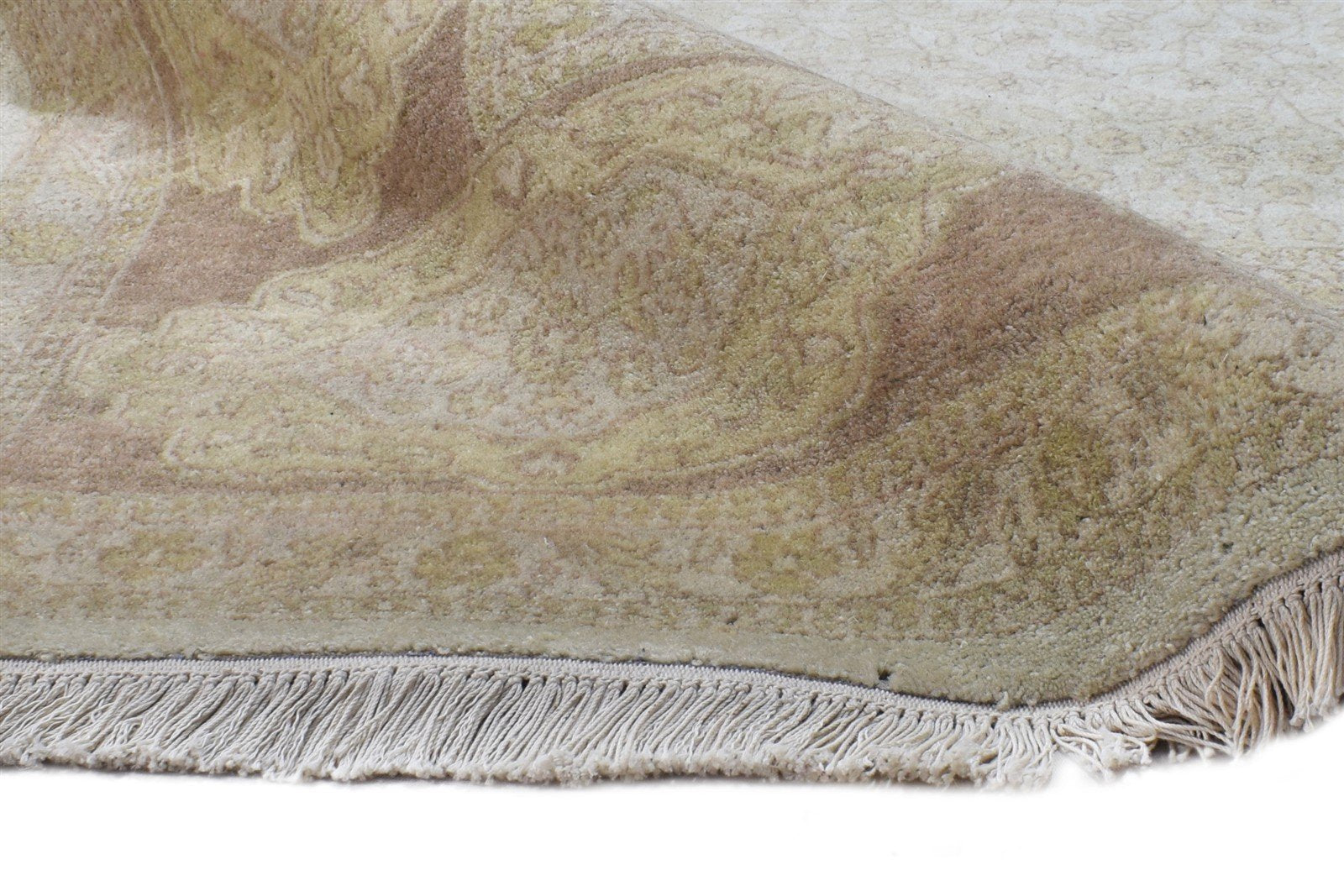 Hand Knotted Sage Wool Rug 8' X 10' Persian Oriental Medallion Large Carpet   7865073041557