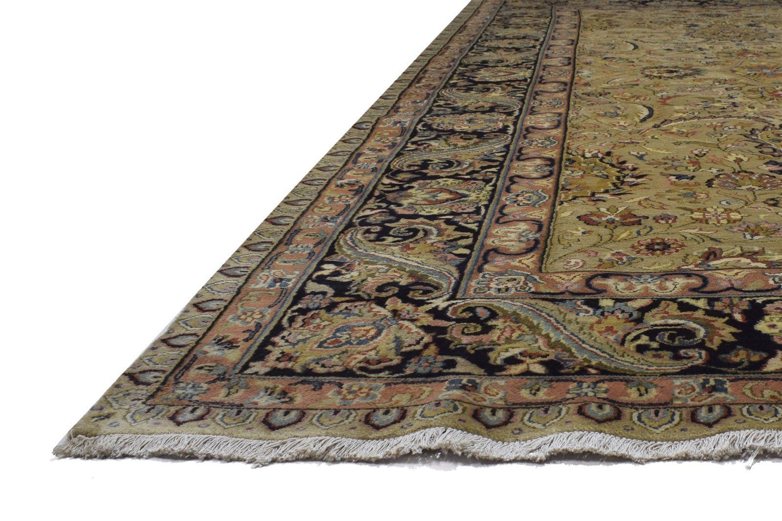 Hand Knotted Sage Wool Rug 9' X 12' Persian Tabriz Oriental Large Carpet   7864173461653