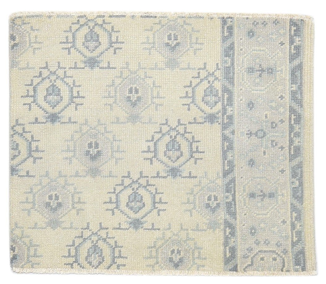 Hand Knotted Sand Wool Rug 2'6 X 3' Persian Bokhara Oriental Small Carpet   7864330584213