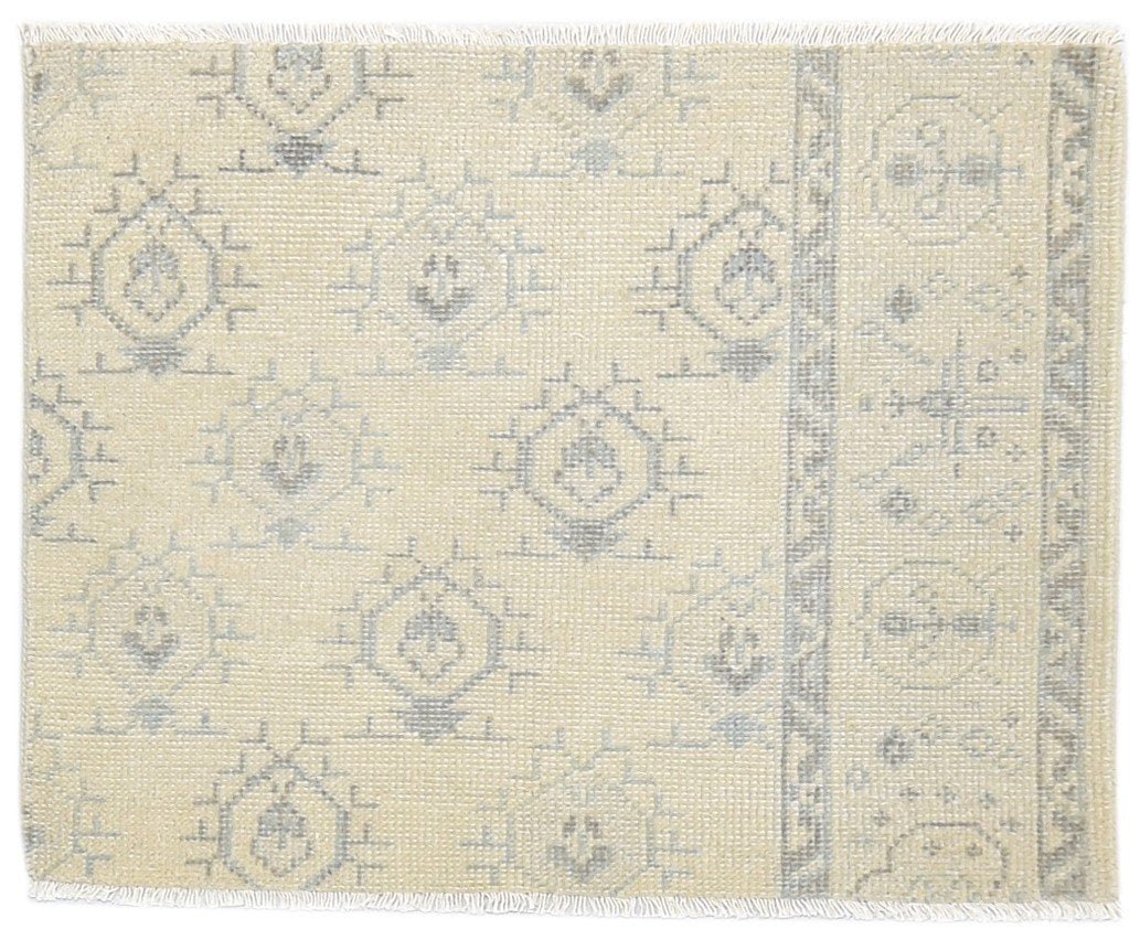 Hand Knotted Sand Wool Rug 2' X 3' Persian Bokhara Oriental Small Carpet   7864330322069