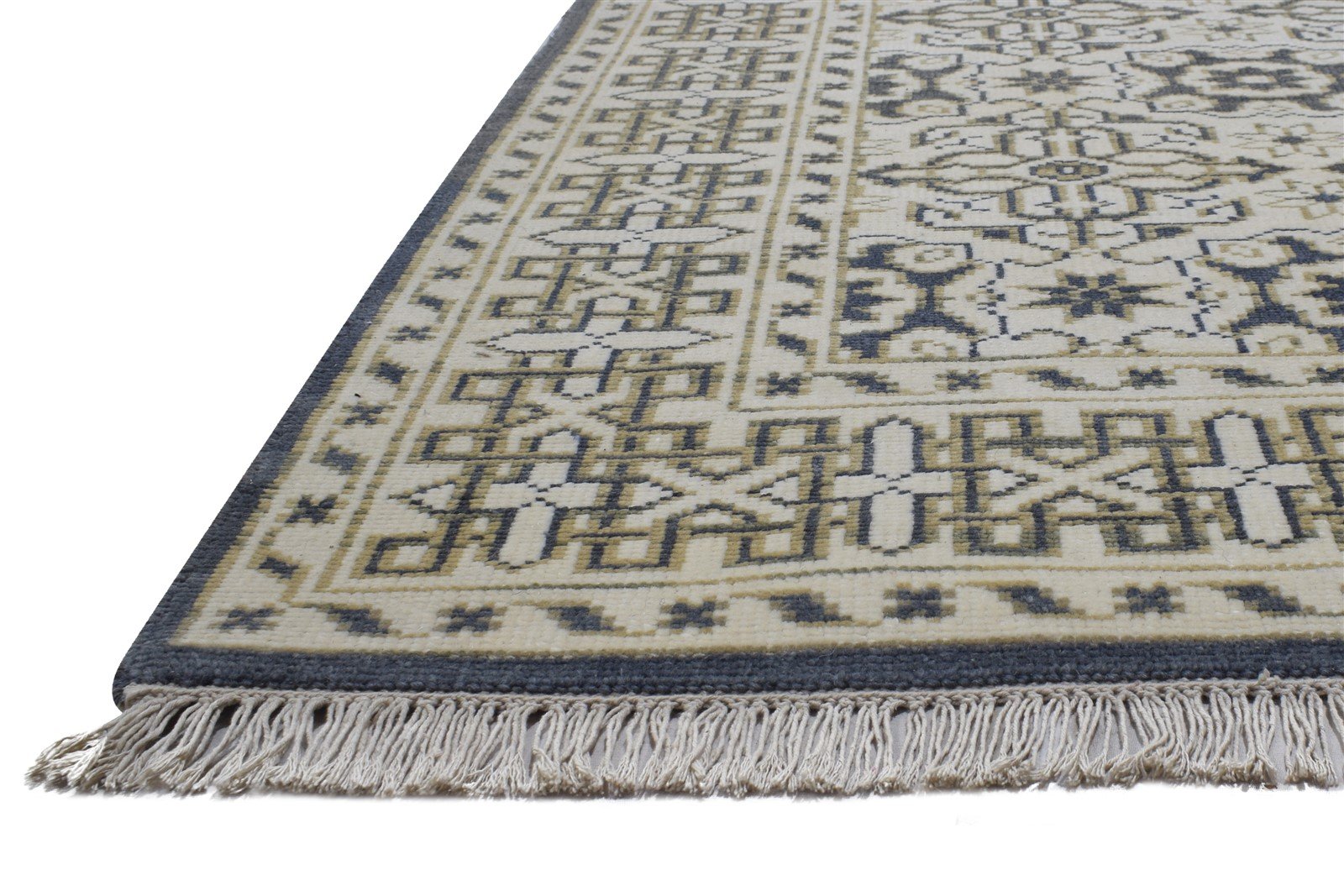 Hand Knotted Sand Wool Rug 6' X 8' Persian Bokhara Oriental Room Size Carpet   7864418599061