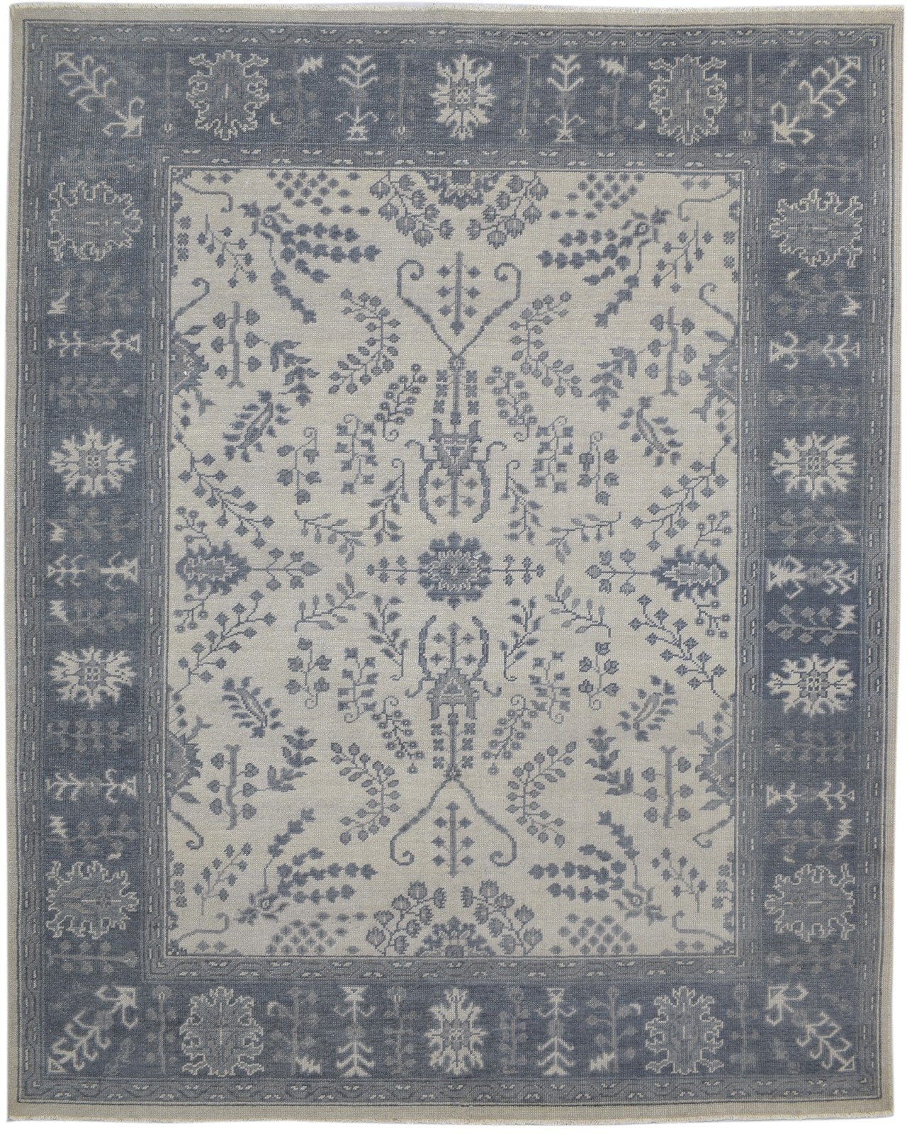 Hand Knotted Sand Wool Rug 8' X 10' Persian Sarouk-Indian Oriental Large Carpet   7860688978069