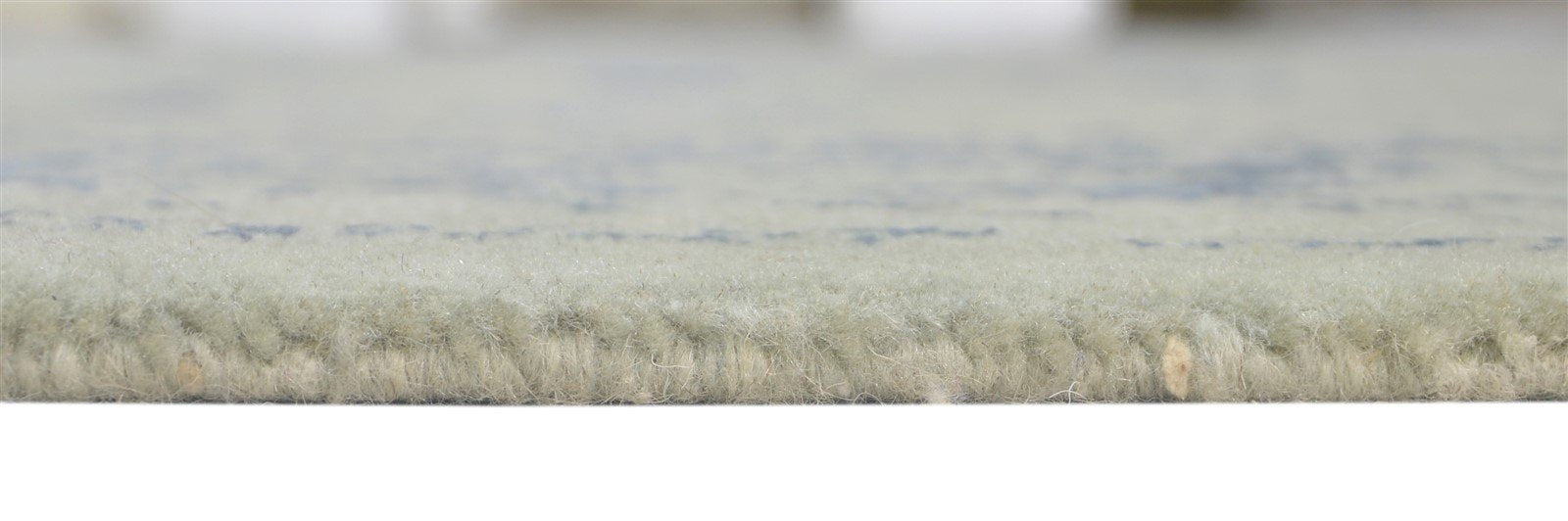 Hand Knotted Silver Wool / Silk Rug 6X9 Modern Oushak Distressed Large Carpet   7864082694293