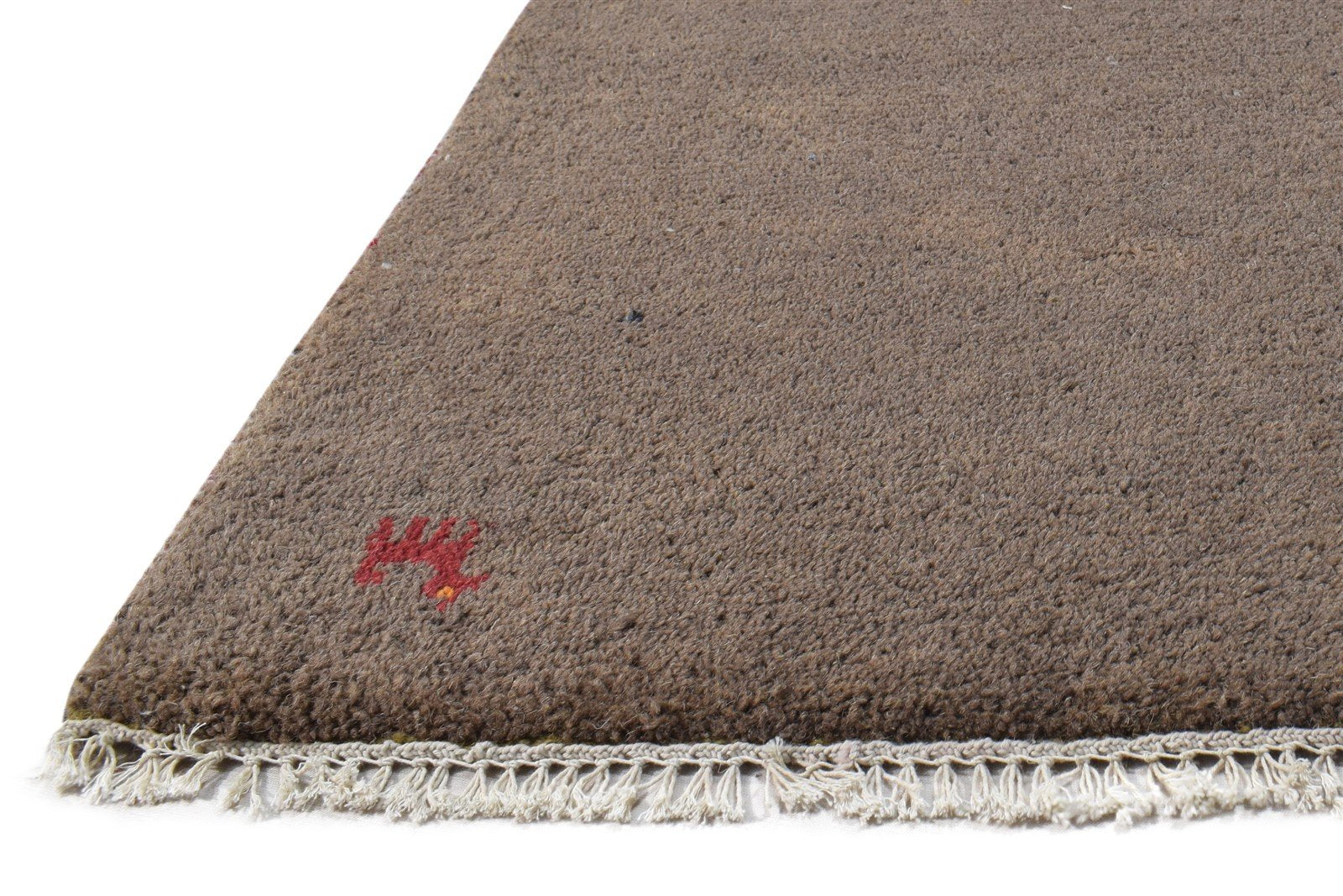Hand Knotted Taupe Wool Rug 2' X 3' Southwestern American Tribal Small Carpet   7865052627093