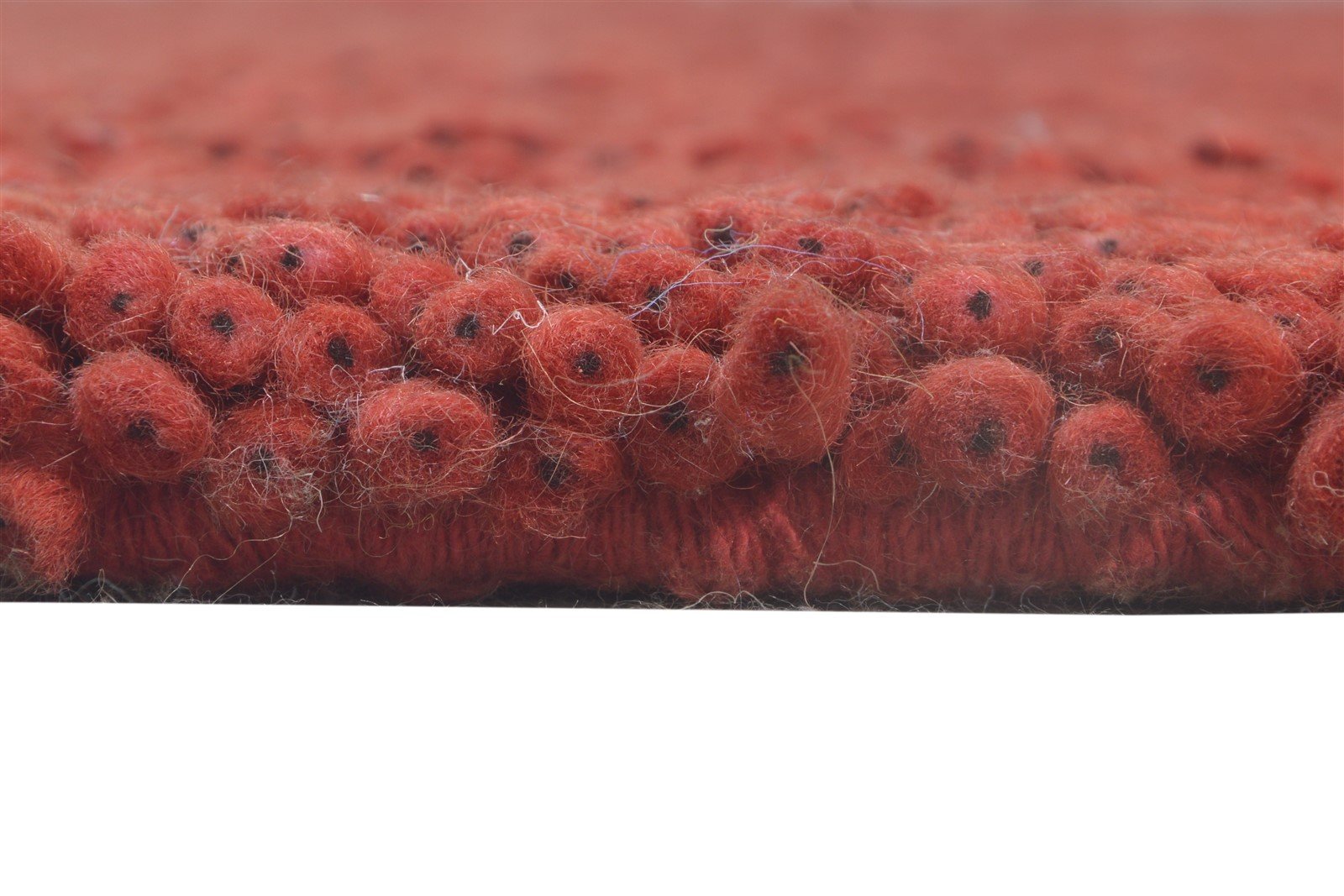 Hand Knotted Wine Wool Rug 5' X 8' Shag Scandinavian Solid Room Size Carpet   7865245106325