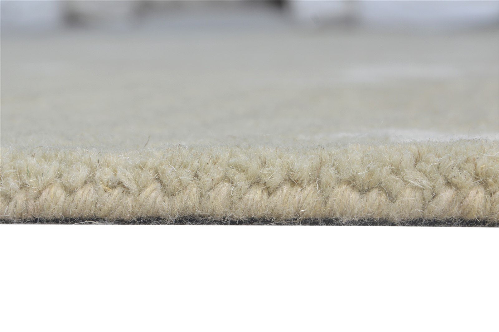 Hand Tufted Beige Wool Rug 5' X 5' Modern American Stars Room Size Round   7865181339797