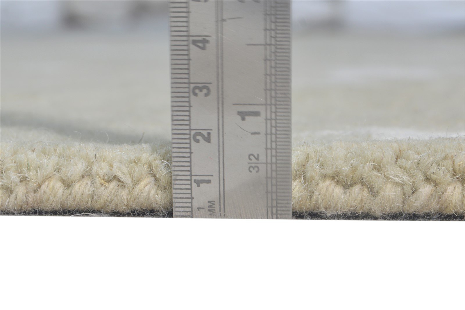Hand Tufted Beige Wool Rug 5' X 5' Modern American Stars Room Size Round   7865181339797
