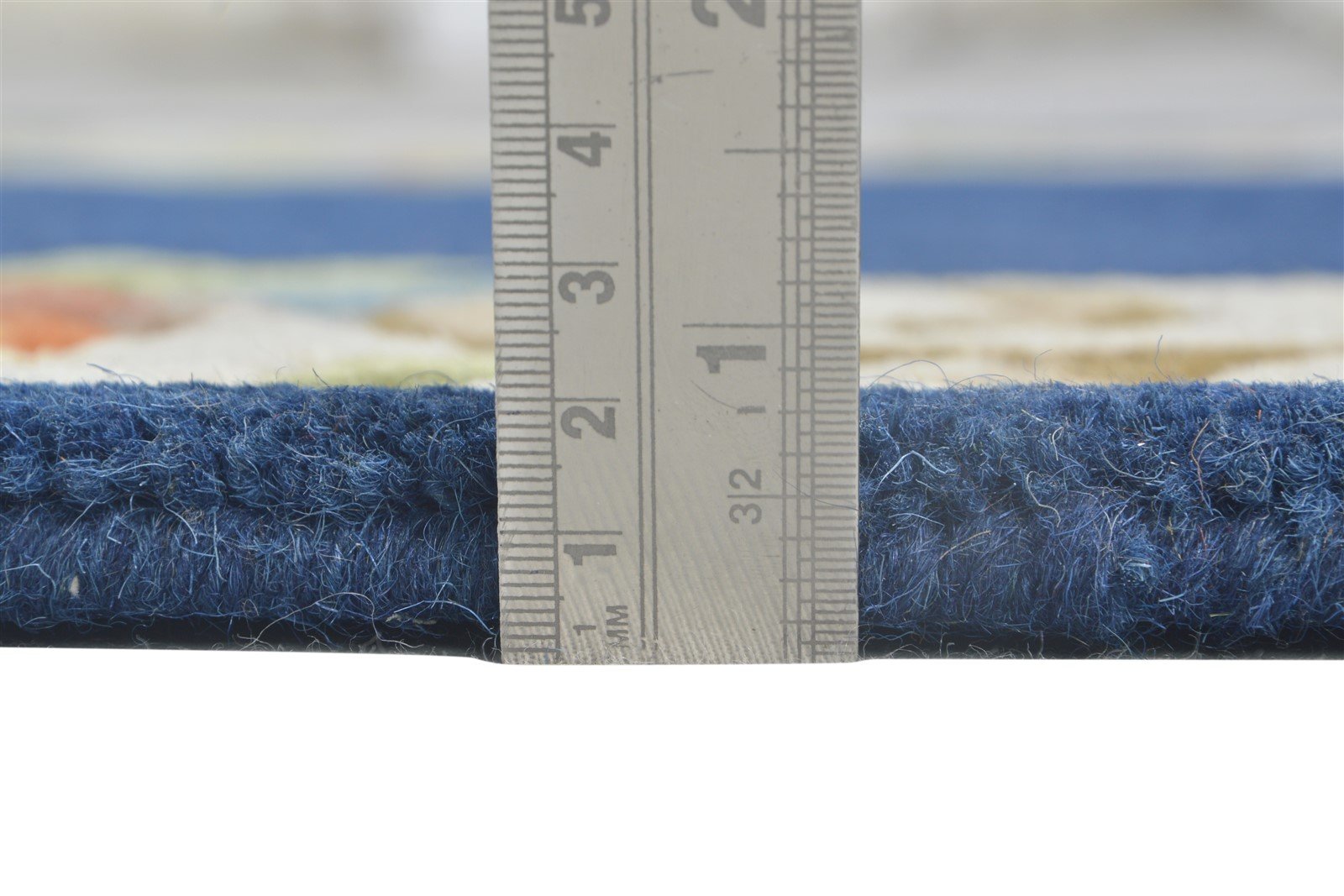 Hand Tufted Blue Wool Rug 3' X 10' Persian Mughal Oriental Small Runner   7864931647637
