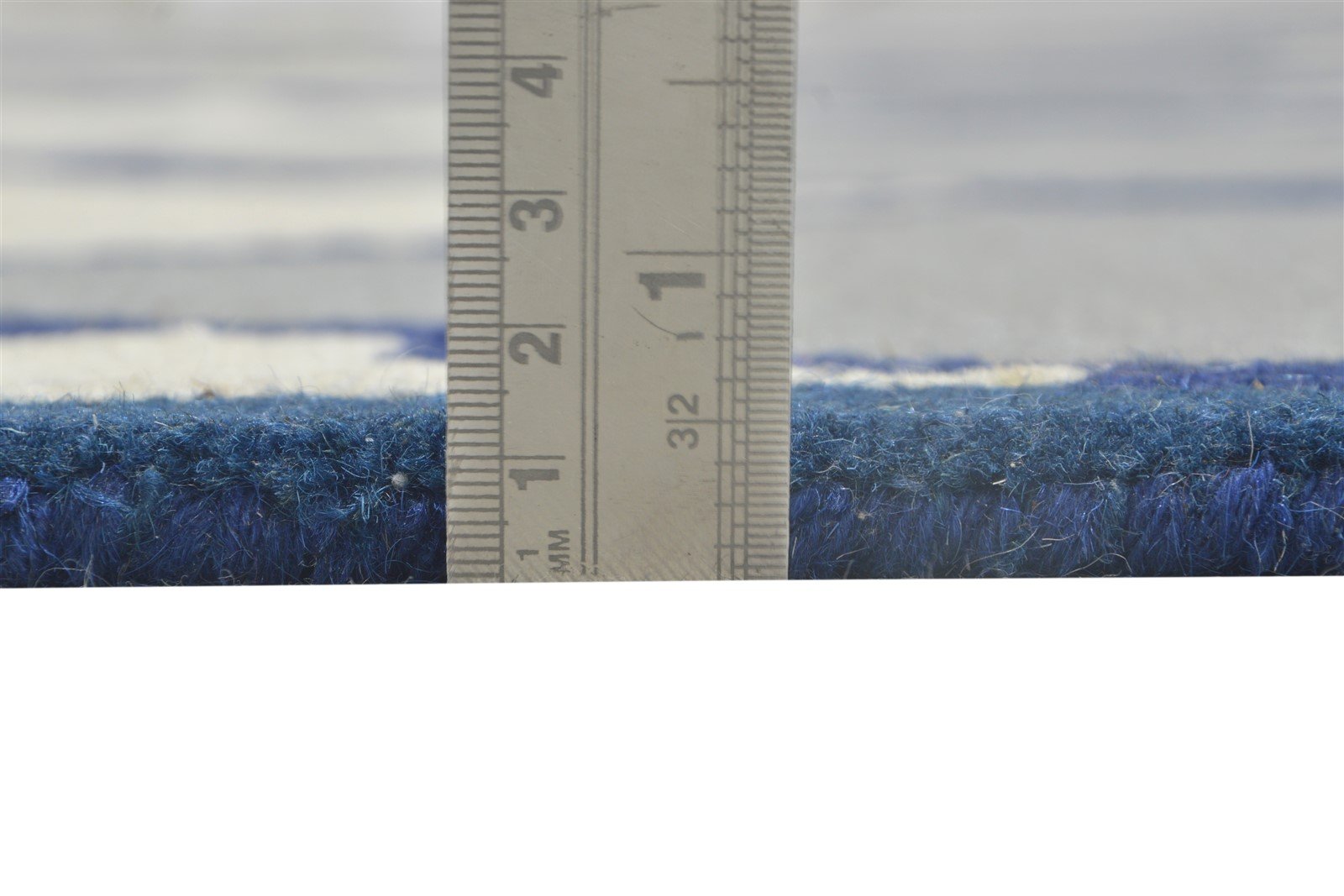 Hand Tufted Blue Wool Rug 5' X 8' Modern Moroccan Trellis Room Size Carpet   7864240734357