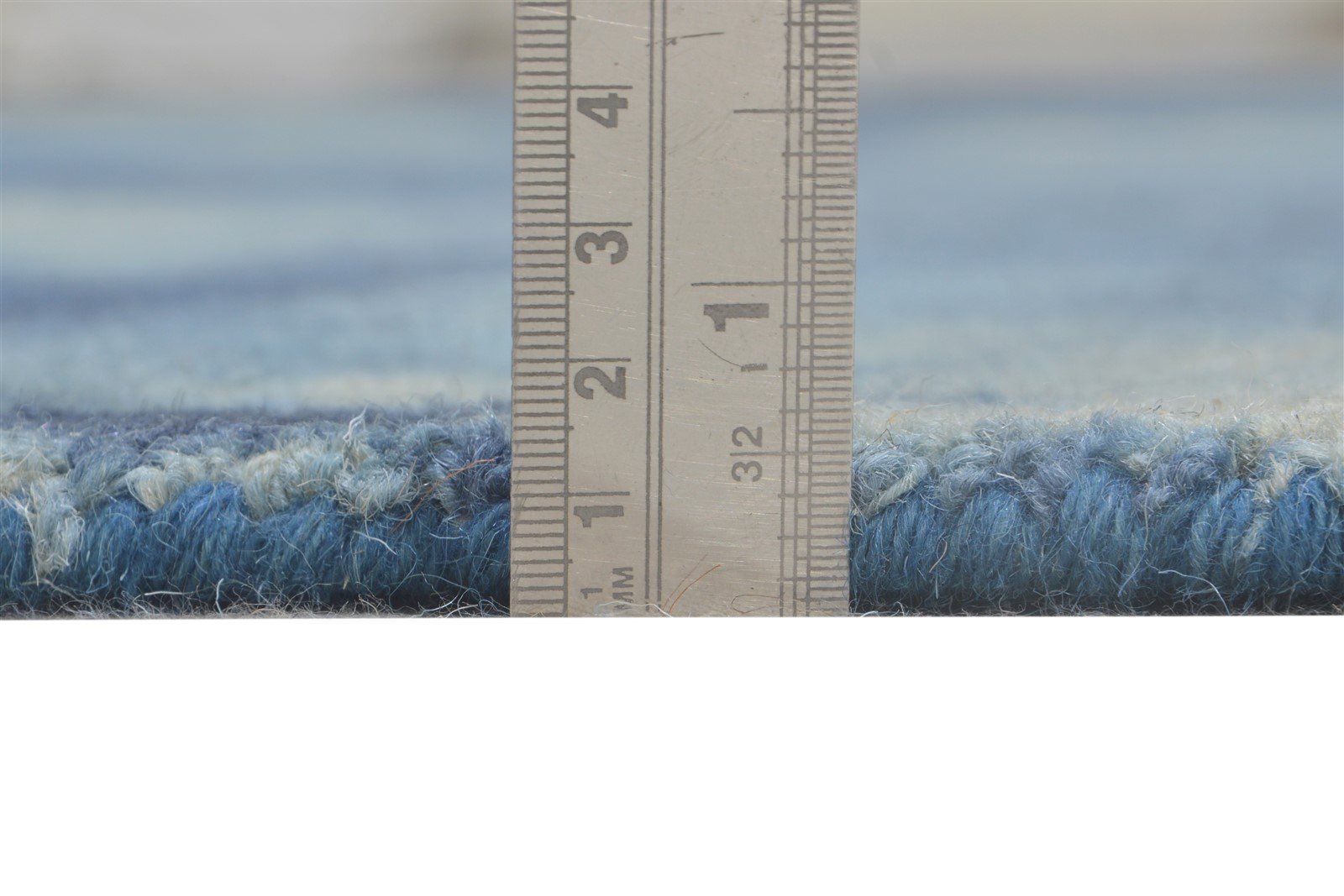 Hand Tufted Blue Wool Rug 5' X 8' Modern Shibori Tie Dye Room Size Carpet   7865199001749