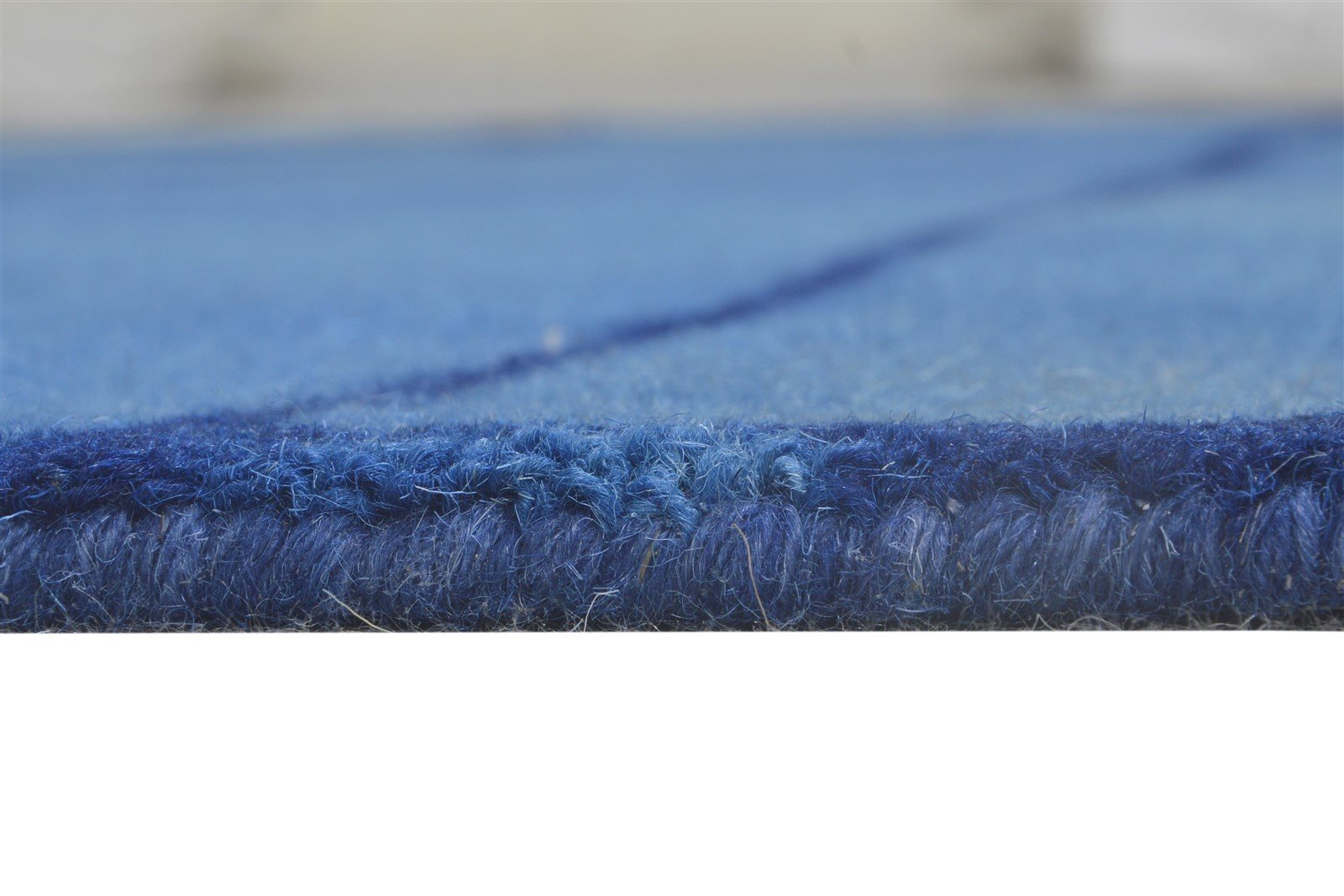 Hand Tufted Blue Wool Rug 5' X 8' Modern Shibori Tie Dye Room Size Carpet   7865199460501