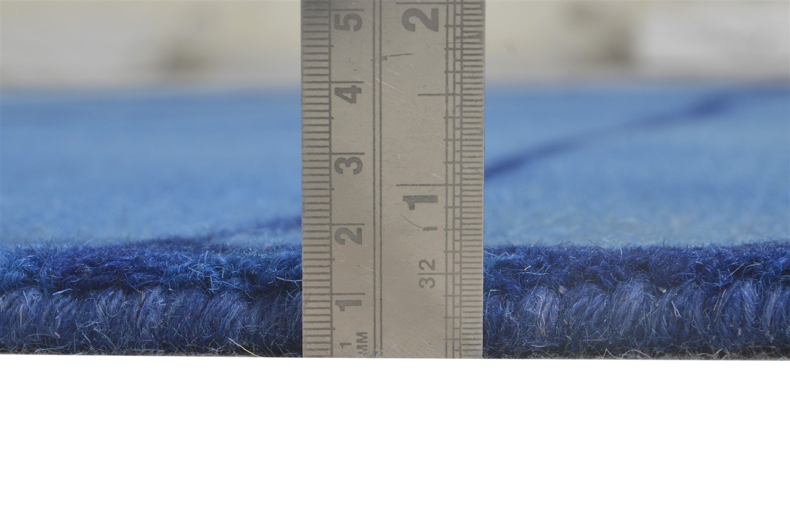 Hand Tufted Blue Wool Rug 5' X 8' Modern Shibori Tie Dye Room Size Carpet   7865199460501