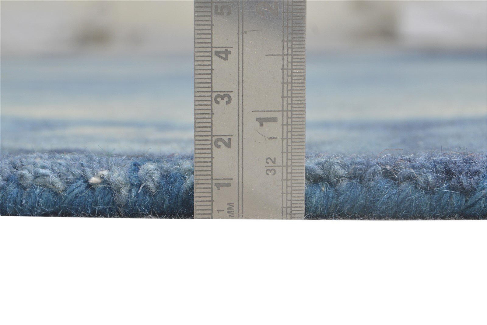Hand Tufted Blue Wool Rug 5' X 8' Modern Shibori Tie Dye Room Size Carpet   7865200672917