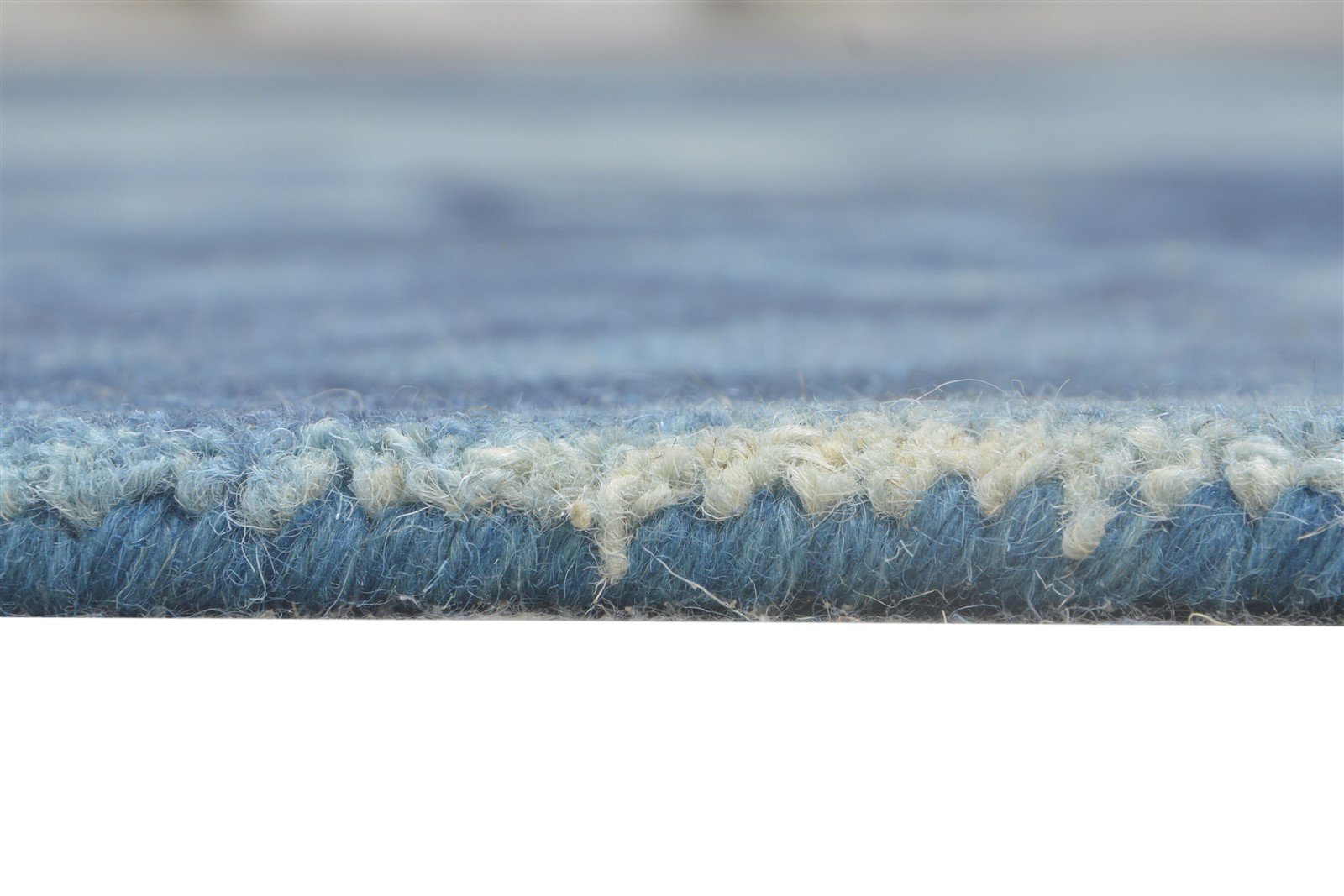 Hand Tufted Blue Wool Rug 5' X 8' Modern Shibori Tie Dye Room Size Carpet   7865203392661