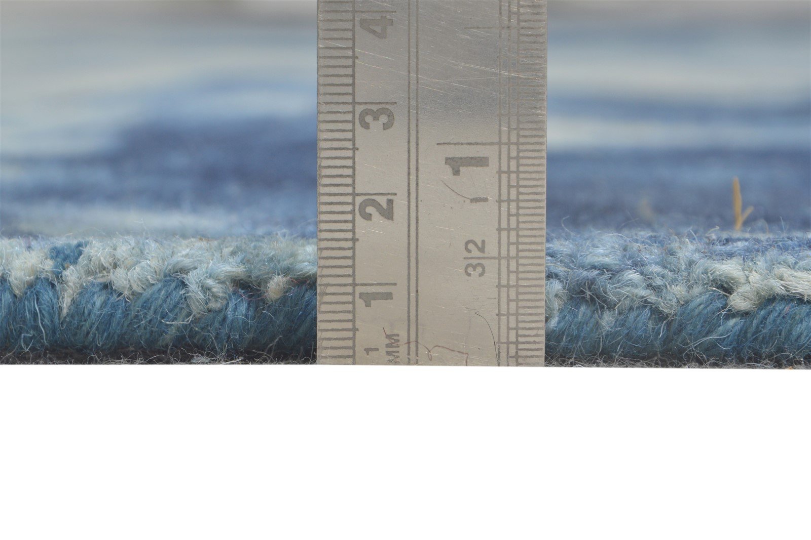 Hand Tufted Blue Wool Rug 5' X 8' Modern Shibori Tie Dye Room Size Carpet   7865204310165